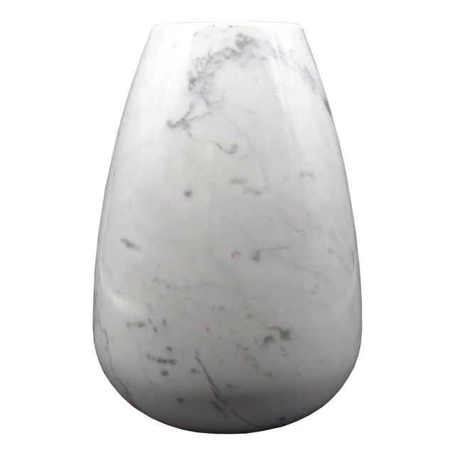 Vase in White Carrara Marble by Euromarmi Store For Sale