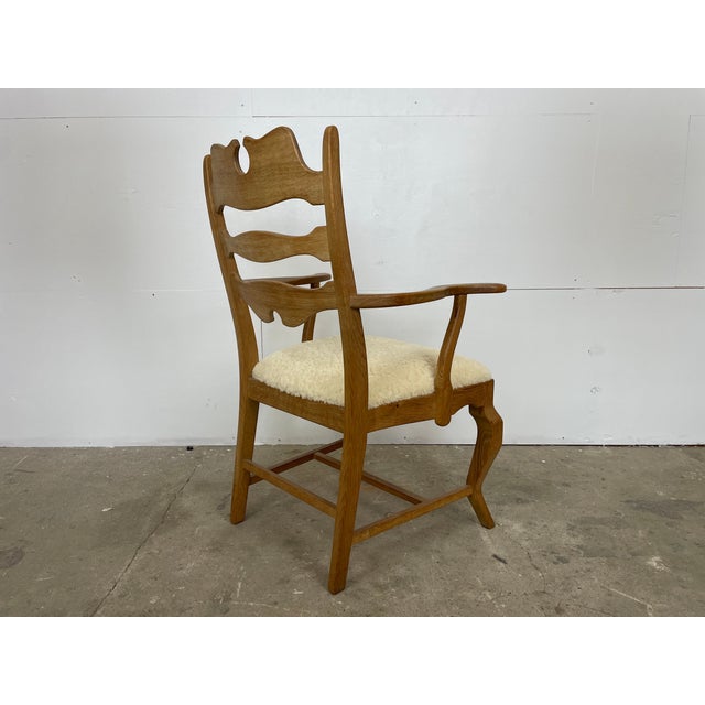 Mid-Century Modern Razorblade Armchair by Henning Kjærnulf, 1960s For Sale - Image 6 of 11