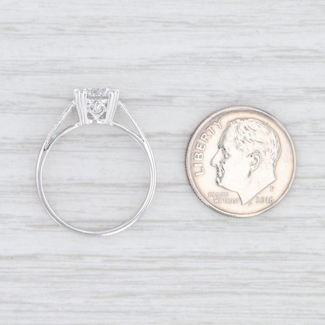 New Beverley K Semi Mount Engagement Ring Diamond 14k Gold Size 6.5 Round For Sale In Greensboro - Image 6 of 7