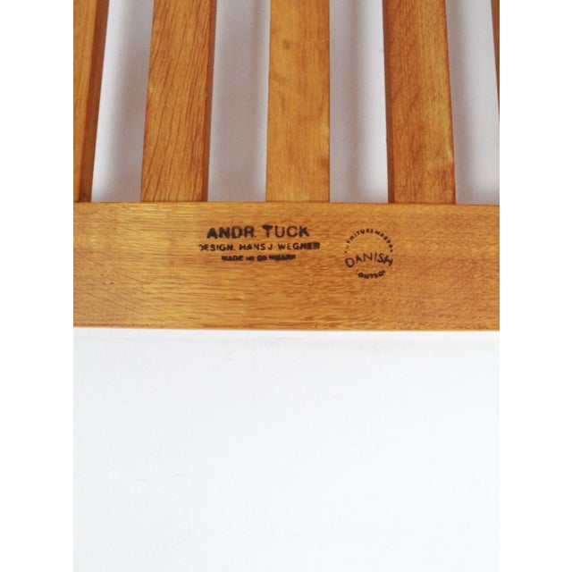 Bench AT-18 by Hans J Wegner for Andreas Tuck, Denmark, 1960s For Sale - Image 9 of 9