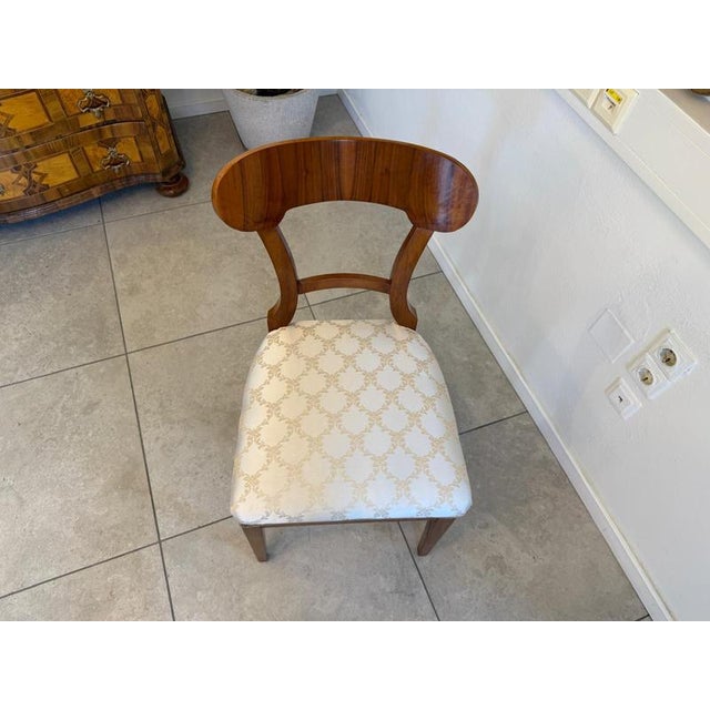 Biedermeier Chair in Walnut For Sale - Image 6 of 13