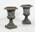 Vintage French Neoclassical 19" Cast Iron Garden Urns-A Pair For Sale - Image 4 of 4