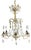 Italian Crystal Chandelier with Pale Yellow and Amber, 1930s For Sale