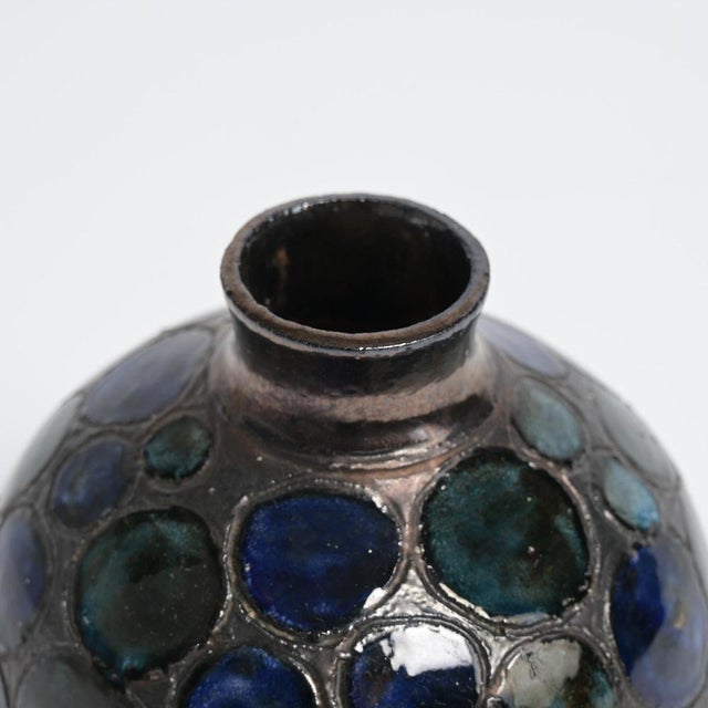 Spherical Vase by Perignem, 1960s For Sale - Image 13 of 16