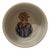 Shabby Chic Medium Ceramic Pet Bowl With Brooklyn the Tabby Cat For Sale