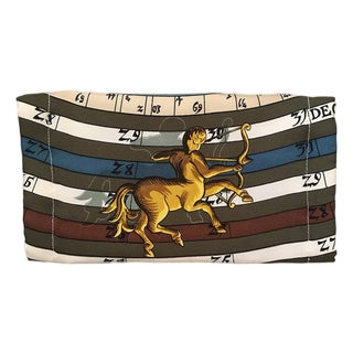 Hermes Vintage Handmade Dies et Hore Astrologie Silk Scarf Surgical Face Mask For Sale