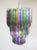 Glass Large Multi Colored Murano Glass Chandelier, 1982 For Sale - Image 7 of 12