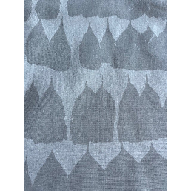 Mid-Century Modern Schumacher Queen of Spain in Dove Fabric Remnant 54" W X 116" L For Sale - Image 3 of 10