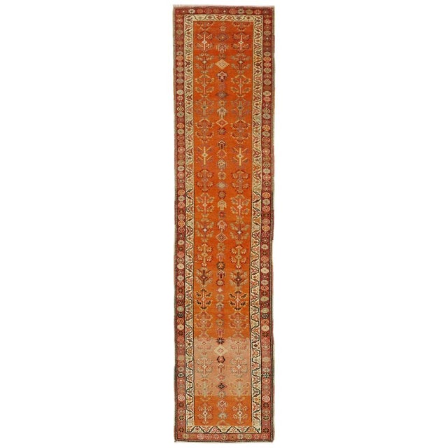 Textile Vintage Handmade Runner Rug For Sale - Image 7 of 7