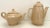 Vintage set of ceramic Tea & Coffee pots US made by Holiday Designs. Each creamy beige pot with removable lids have...