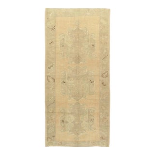 Vintage Circa Turkish Oushak Rug, 5'3" X 11'9" For Sale