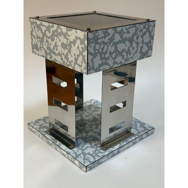 1980s Nathalie Du Pasquier Plaisant Mainten “Objects for the Electronic Age” Postmodern Table Clock 1983 For Sale - Image 5 of 10