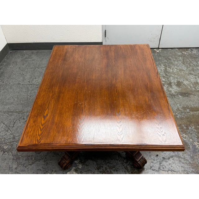 Early 20th Century Hand Carved Wood Base + Wood Top, Antique For Sale - Image 5 of 12