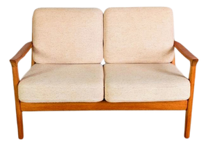 Two-Seater Sofa in Teak from France & Søn
