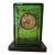 Antique Emerald Art Glass Crystal Art Nouveau Clock For Sale