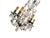 Vintage French Blown Amethist and Clear Crystal Chandelier, 1920s For Sale - Image 11 of 18