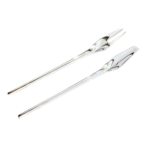 1990s Set of Two Minimalist Silverware Designed by Lino Sabattini