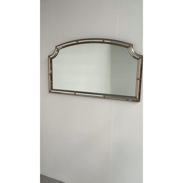 Spanish Gilt Mosaic Mirror with Decorative Floral Details, 1970s For Sale - Image 6 of 7