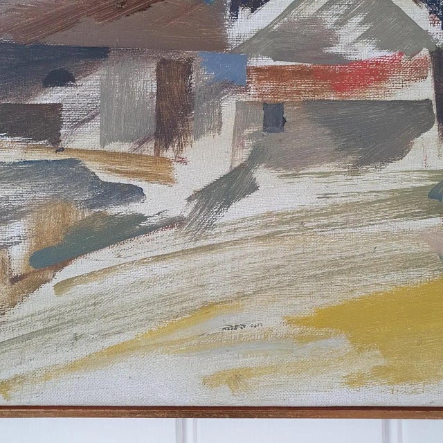 Adrian Van Arkel, Modernist Houses, 1960s, Oil on Canvas For Sale - Image 17 of 18