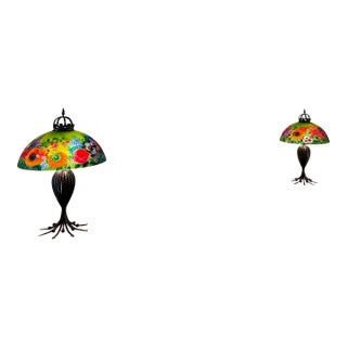 Matching Pair of Signed Ulla Darni Table Lamps For Sale