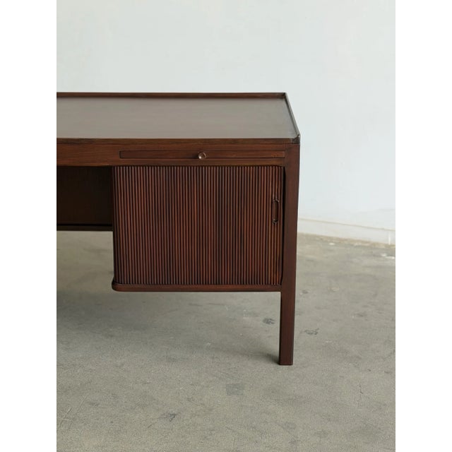 1960s Danish Modern Mohagony Desk For Sale - Image 11 of 16