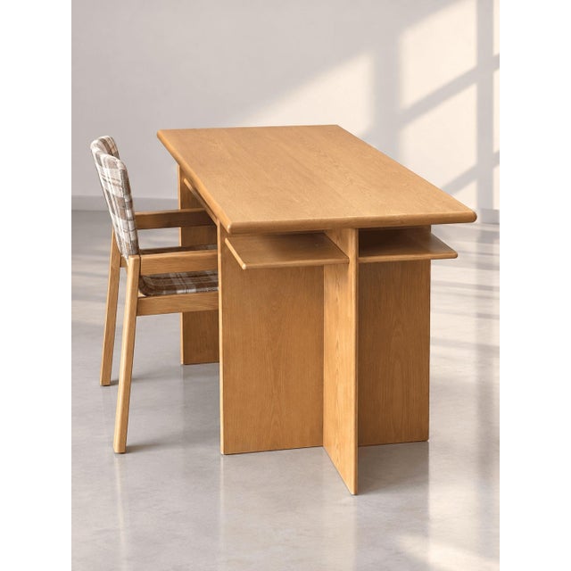 Vintage Ash Wooden Desk, 1980s For Sale - Image 4 of 6