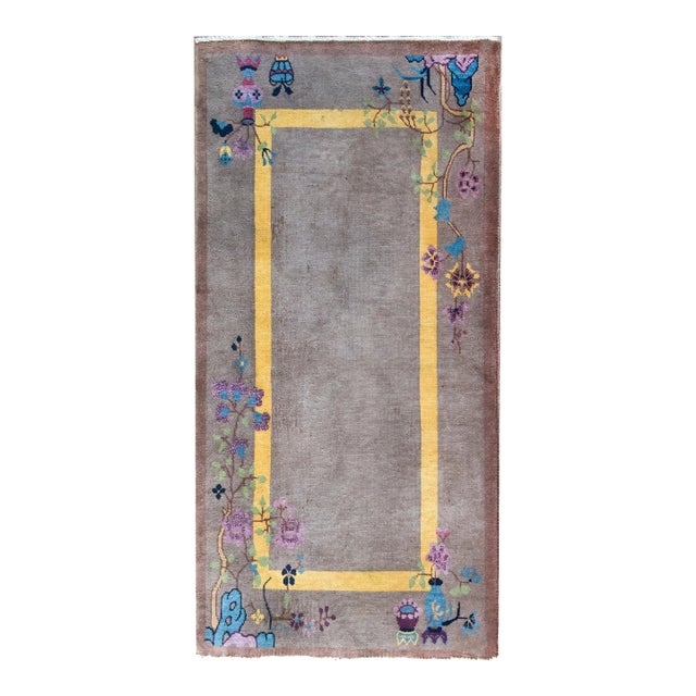 Early 20th Century Chinese Art Deco Rug For Sale