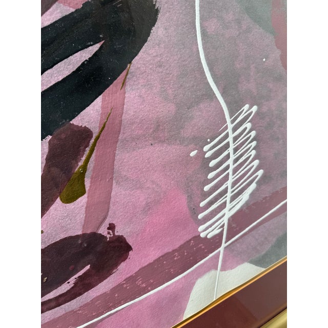 80's Marc Beauregard Expressionist Abstract Painting For Sale In Miami - Image 6 of 11