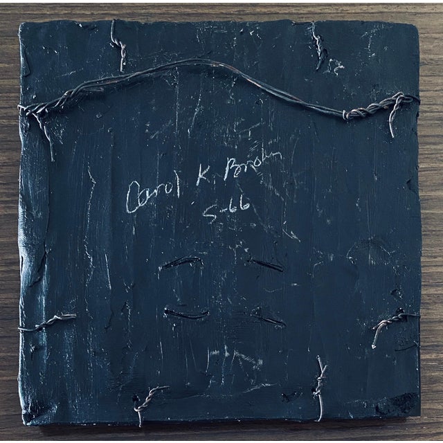 Carol K. Brown, Abstract Mixed Media Biomorphism Wall Sculpture. Miami Artist Carol K Brown, c.1995 For Sale In Miami - Image 6 of 6