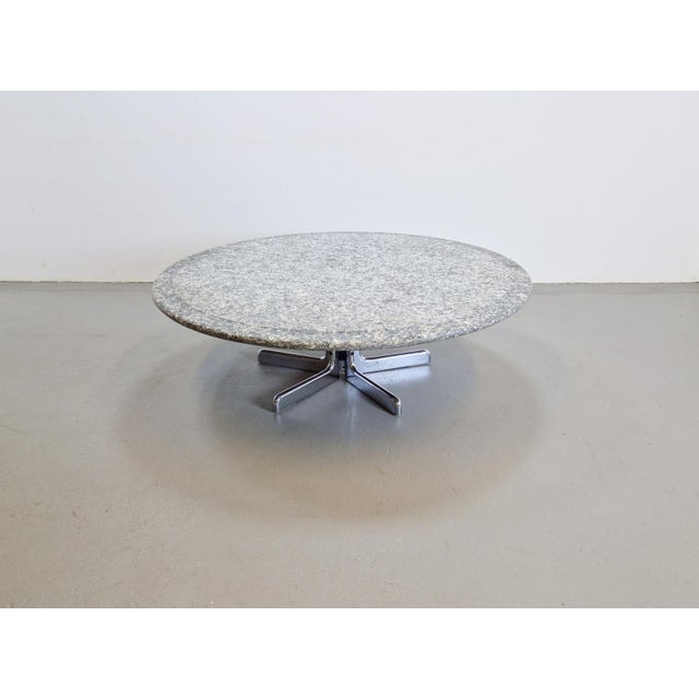 1970s Round Granite Coffee Table by Ammannati & Vitelli for Bruno Brunati, Italy, 1970s For Sale - Image 5 of 15