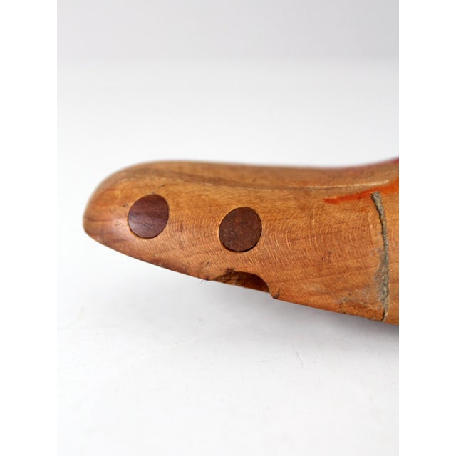 Wood Antique Wooden Shoemaker's Shoe Last For Sale - Image 7 of 15