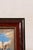 Mid 20th Century Original Seascape Watercolor in Cherry Hue Oak Frame For Sale - Image 4 of 5