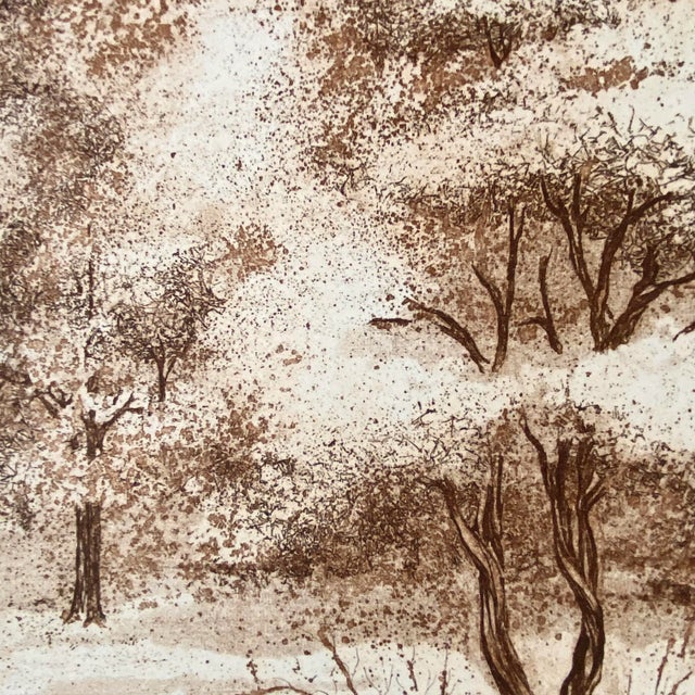 "Serenity" Signed and numbered (23/250, Aquatint). Size: 22”H x 15”W