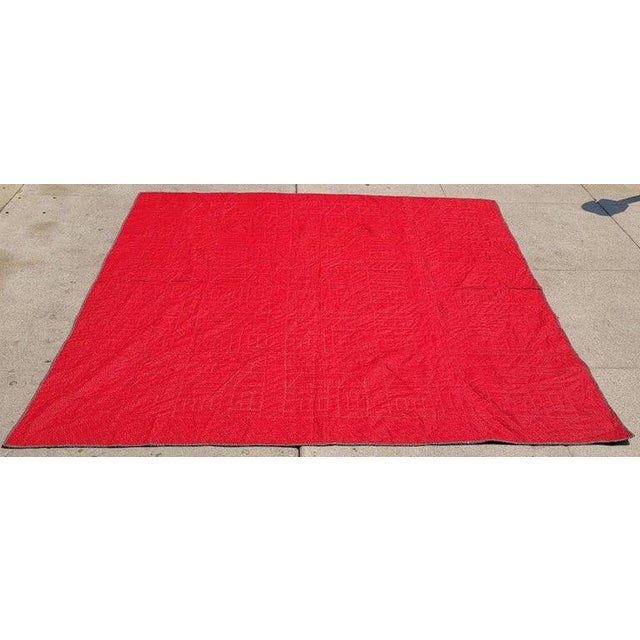 19th Century 19th C Berks County Pennsylvania School House Quilt For Sale - Image 5 of 6