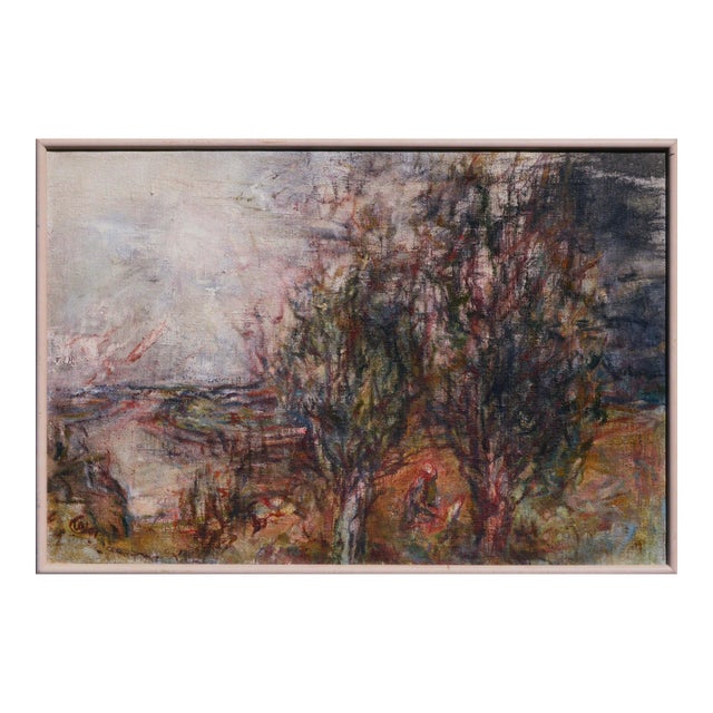 At the Bend - Abstracted Eastern European Landscape by Yuri Gusev For Sale