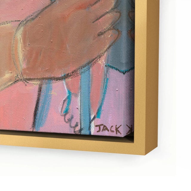 DESCRIPTION: Marigold by Rebecca Jack in Gold Frame, Large Art Print on Canvas SPECIFICATIONS: Type: Giclée Art Print on...