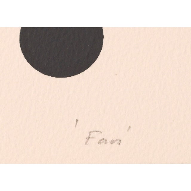 "Fan" Vintage Geometric Abstract Screen Print, 7/30 by Harvey Daniels For Sale In Monterey, CA - Image 6 of 7