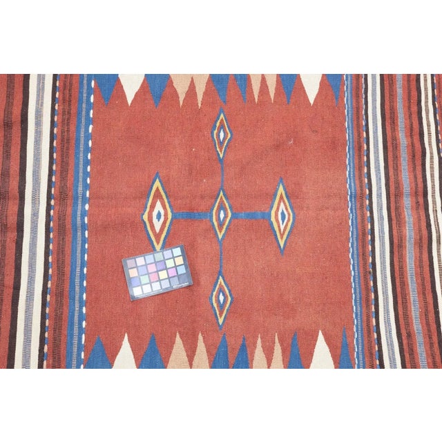 Antique Kilim Rug 3'8'' x 4'8'' For Sale - Image 11 of 11