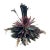 Early 20th Century Bamileke Juju Feather Headdress On Woven Basketry Cameroon For Sale