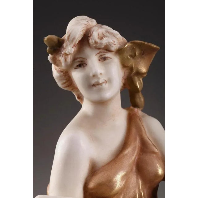 Wide Art Nouveau Vessel from Royal Dux For Sale - Image 12 of 18