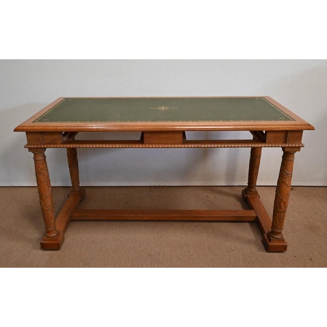 Empire Style Desk in Oak, 1950s For Sale - Image 17 of 18