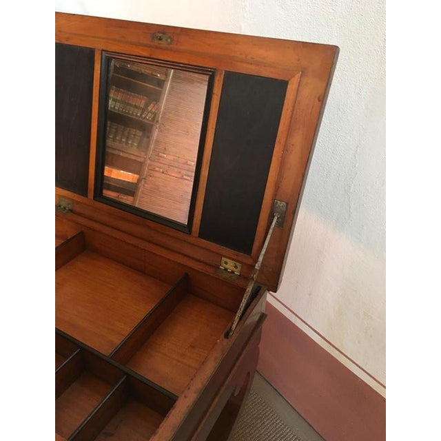 Early 19th Century Walnut Vanity Table, Italy For Sale - Image 14 of 15