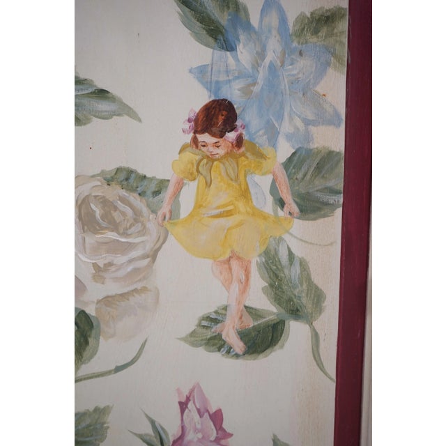 Whimsical Hand Paint Decorated Dressing Table Cabinet For Sale - Image 11 of 12