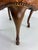 Ralph Lauren Regency Inspired Leather and Walnut Vanity Bench For Sale - Image 10 of 12