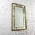Marvelous vintage Modern large rectangular wall mirror with brass windowpane frame. Beautiful condition, keeping in mind...