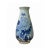Ceramic Asian Peony Flower Painter Prosperity and Wealth Blue and White Porcelain Tall Vase For Sale - Image 7 of 7