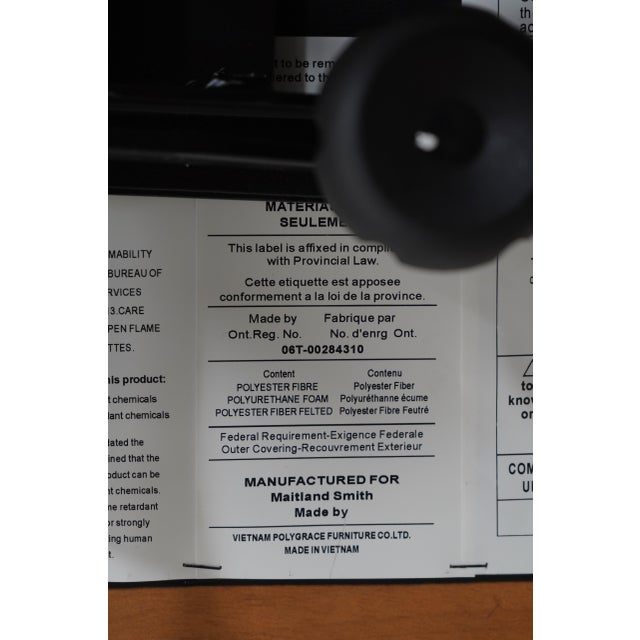 Maitland Smith Leather Office Chair Model 1015 For Sale - Image 11 of 12