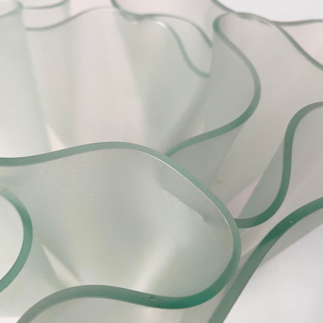 Italian Modern Glass Vase by Pietro Chiesa for Fontana Arte, 1980s For Sale - Image 6 of 13