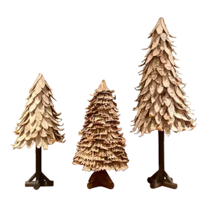 Set of 3 2000s Large Birch Trees