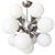 Silver Vintage Sputnik Lamp, 1950s For Sale - Image 8 of 8